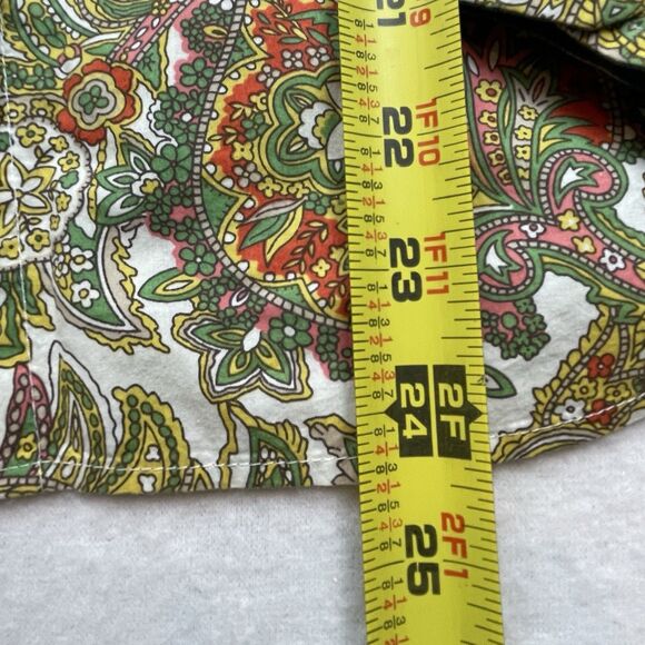 Talbots Paisley Button Up Multicolor Retro 70’s Casual-2p - Picture 5 of 12